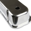 Load image into Gallery viewer, Mr Gasket Cast Aluminum Tall Valve Covers - Polished fits 1965-2000 Chevrolet / GMC - Back View