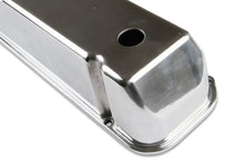 Load image into Gallery viewer, Mr Gasket Cast Aluminum Tall Valve Covers - Polished fits 1968-1997 Ford / Lincoln / Mercury - Back View