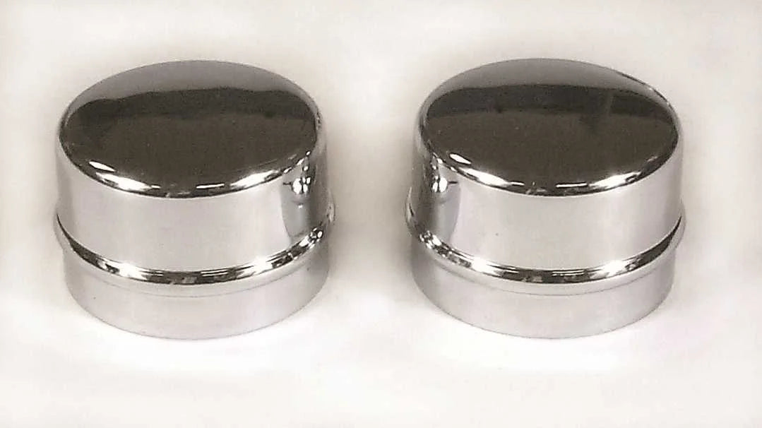 Mr Gasket Chrome Dust Caps 2485 fits 1971-1972 AMC Javelin / 1976 AMC Pacer / 1966 Chevrolet Bel Air, Corvair / 1970 Chevr...