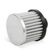 Load image into Gallery viewer, Mr Gasket Chrome Valve Cover Breather - Push On Style Open Element 2049 - Back View