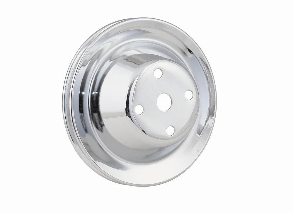 Mr Gasket Chrome Water Pump Pulley Single Groove 4974