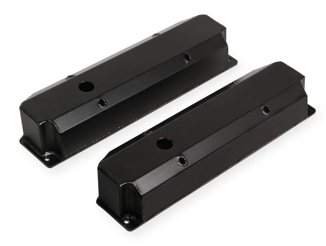 Mr Gasket Fabricated Aluminum Valve Covers - Side View