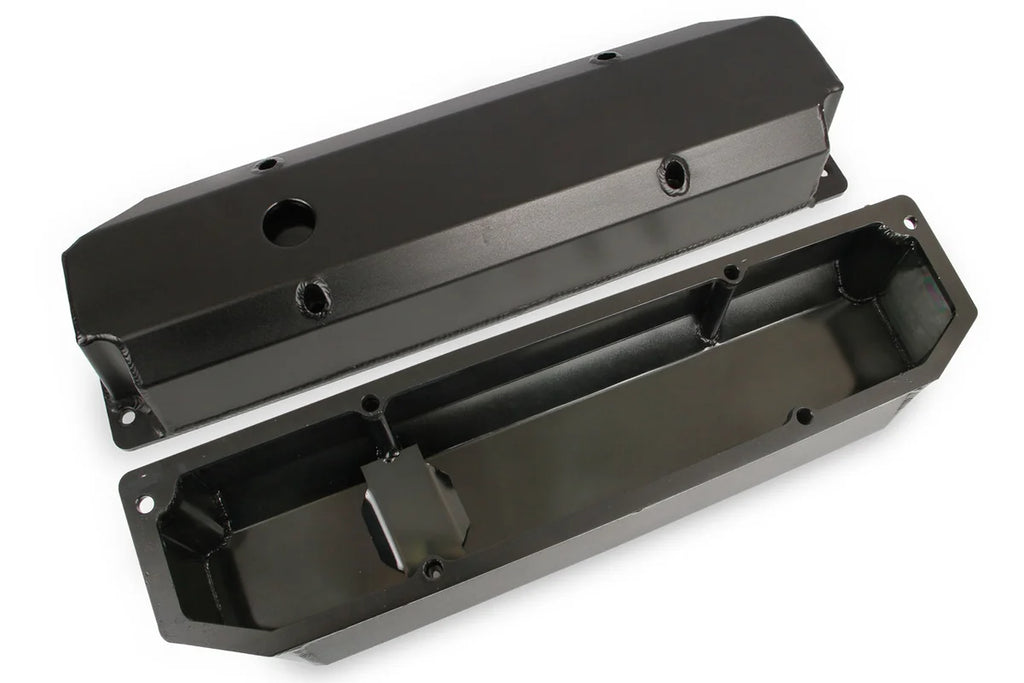 Mr Gasket Fabricated Aluminum Valve Covers - Installation View
