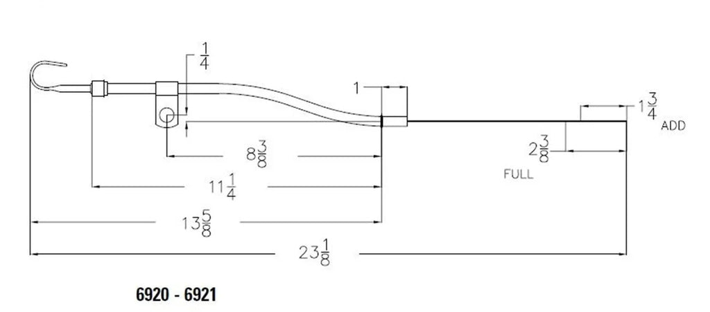 Mr Gasket Fits 1962-1978 Ford 260/289/302 Small Block. 6920 - Side View