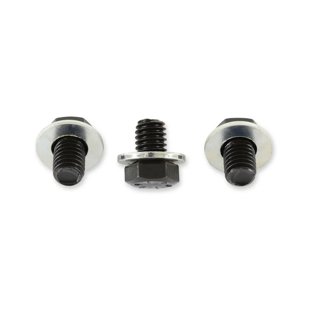 Mr Gasket Fits GM 3/8-20 - Set of 3 bolts with Washers. - Installation View