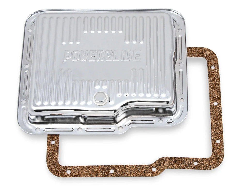 Mr Gasket Fits GM Powerglide. Stock depth and capacity. Finned design. 9769CMRG - Main Product View