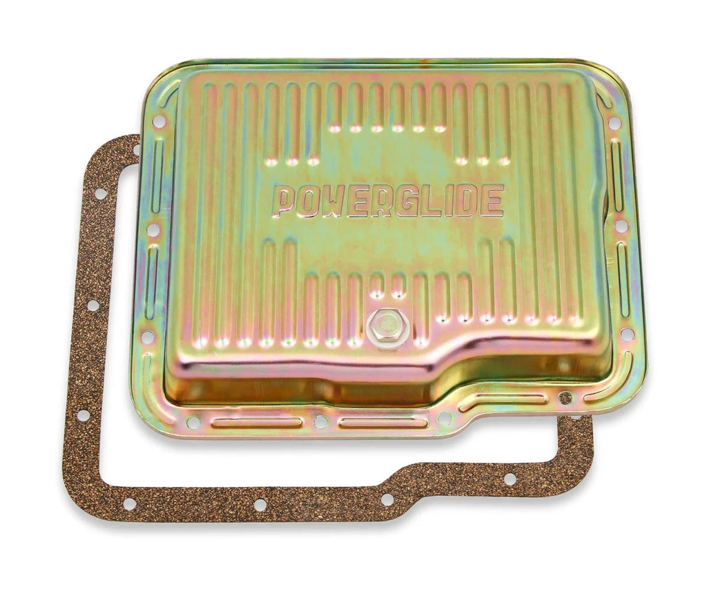 Mr Gasket Fits GM Powerglide. Stock depth and capacity. Finned design. 9769ZMRG - Main Product View