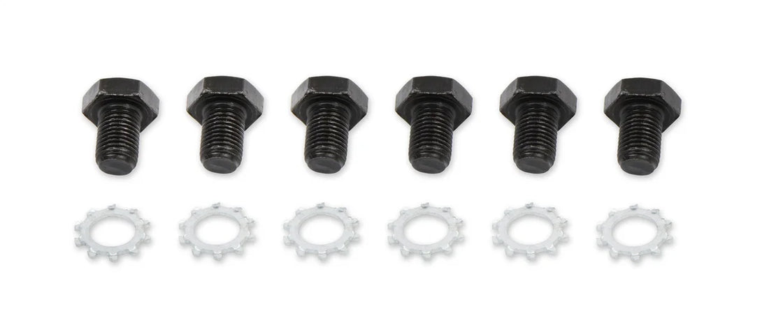 Mr Gasket Fits Various GM V6 and V8 applications - Grade 8 Steel - Black Oxide 6710 - Side View