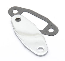 Load image into Gallery viewer, Mr Gasket Fuel Pump Block Off Plate - Chrome fits 1970-1982 Ford / Mercury