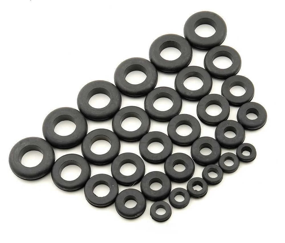 Mr. Gasket Grommet Assortment - Rubber - Package Of 30 3706
