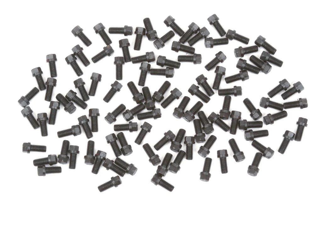 Mr Gasket Header Bolts - 3/8-16 x 3/4 Inch Hex Head - Black Oxide - 100 Pieces - Main Product View