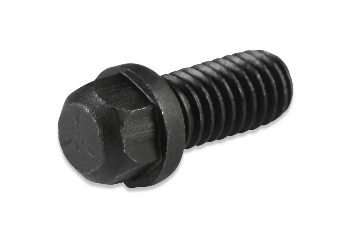 Mr Gasket Header Bolts - 3/8-16 x 3/4 Inch Hex Head - Black Oxide - 100 Pieces - Back View