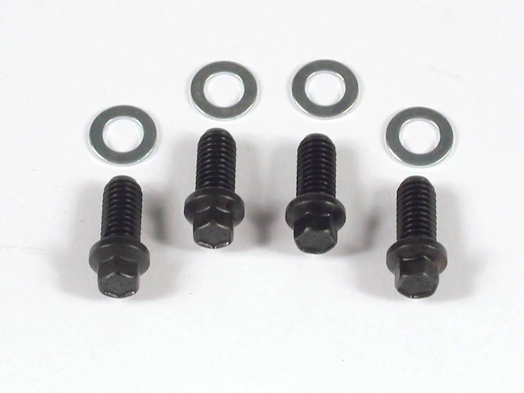 Mr Gasket Header Bolts - 3/8-16 x 3/4 Inch Mini Hex Head - Black Oxide