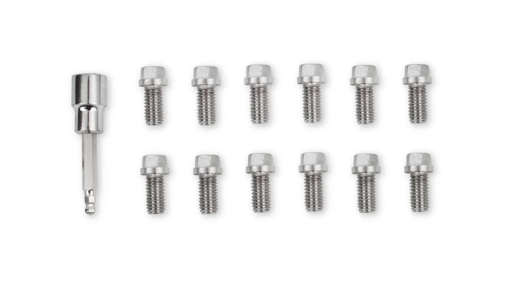 Mr Gasket Headlock Locking Header Bolts - 3/8-16 x 3/4 Inch - Set of 12 - Main Product View