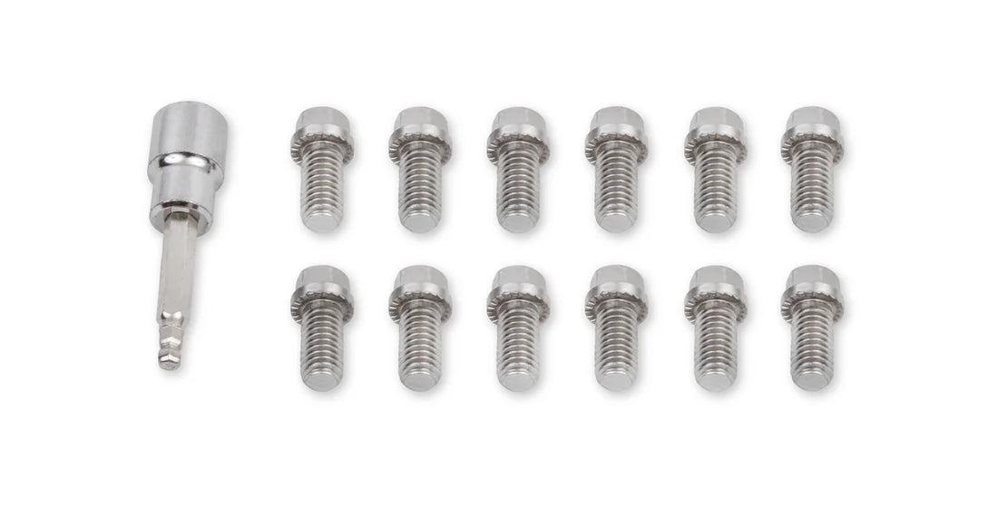 Mr Gasket Headlock Locking Header Bolts - 3/8-16 x 3/4 Inch - Set of 12 - Side View
