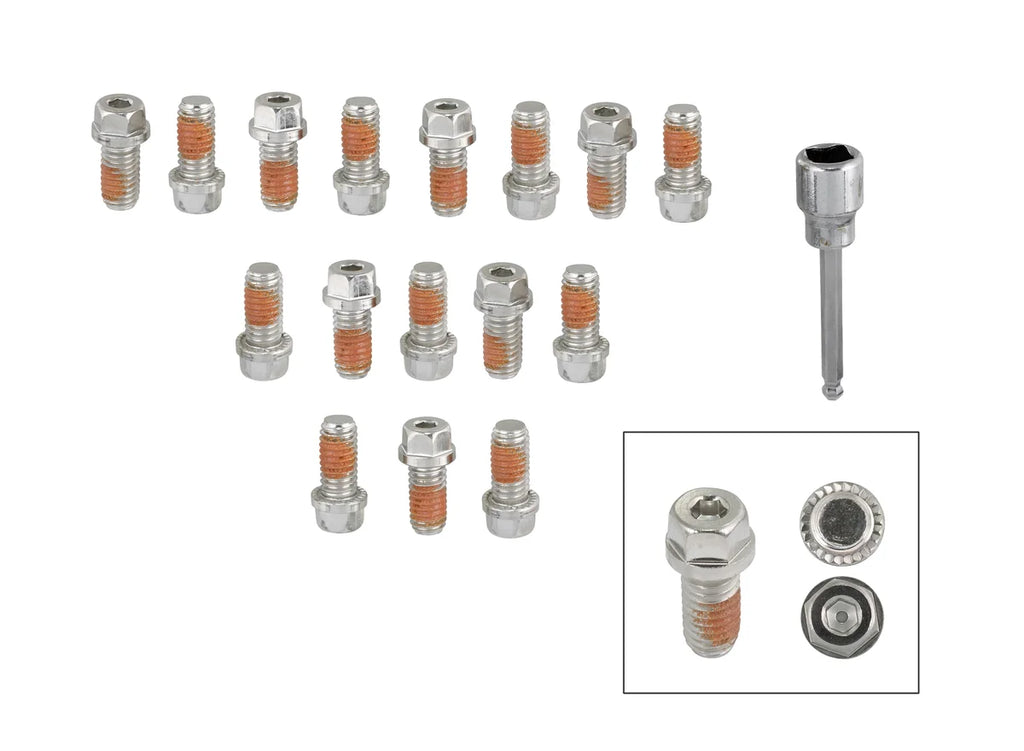 Mr Gasket Headlock Locking Header Bolts - 3/8-16 x 3/4 Inch