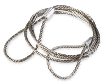 Load image into Gallery viewer, Mr Gasket Hood pin kit with hairpin style clips, lanyard cables, and scuff plates. 1616 - Side View