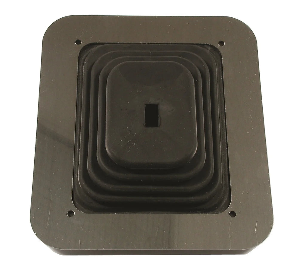 Mr Gasket Large Square boot with 6-1/2 Inch x 7-1/2 Inch plate 1652