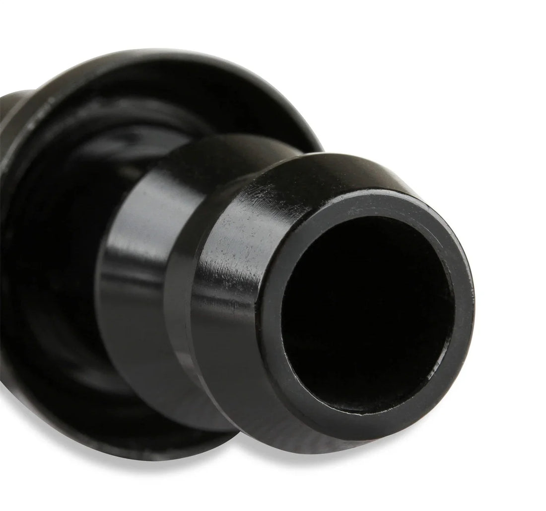 Mr Gasket Mr. Gasket -10 AN 45 Degree Push-On Hose Ends - Black 204510-BL - Side View