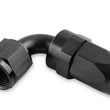 Load image into Gallery viewer, Mr Gasket Mr. Gasket -12 AN 90 Degree Swivel Hose End - Black 229012-BL - Back View