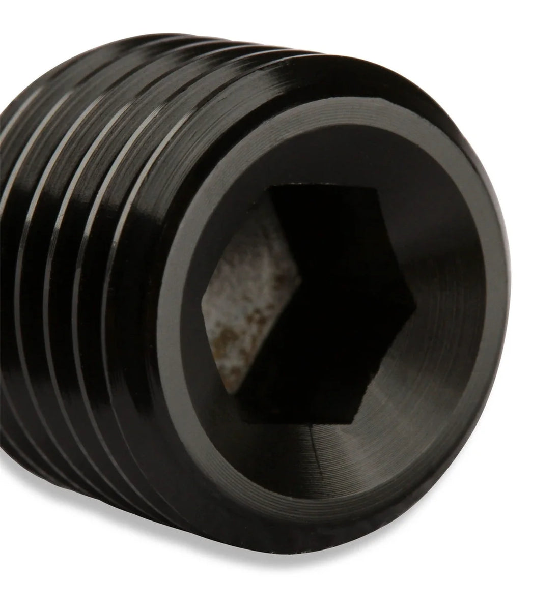 Mr Gasket Mr. Gasket 1/4 Inch NPT Plugs (2) - Black 493203-BL - Detail View