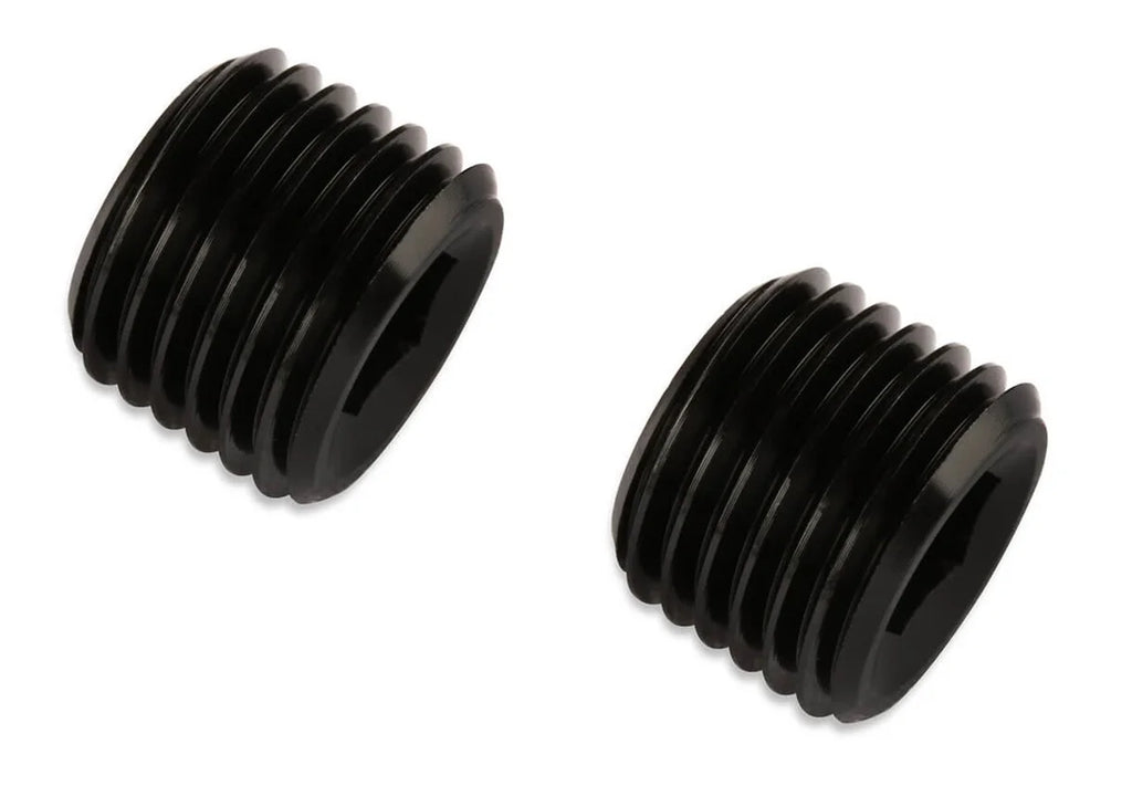Mr Gasket Mr. Gasket 3/8 Inch NPT Plugs (2) - Black 493204-BL - Main Product View