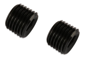 Mr Gasket Mr. Gasket 3/8 Inch NPT Plugs (2) - Black 493204-BL - Main Product View