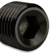 Load image into Gallery viewer, Mr Gasket Mr. Gasket 3/8 Inch NPT Plugs (2) - Black 493204-BL - Detail View