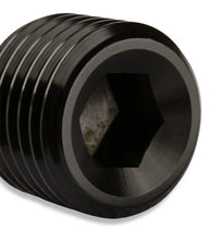 Load image into Gallery viewer, Mr Gasket Mr. Gasket 3/8 Inch NPT Plugs (2) - Black 493204-BL - Detail View