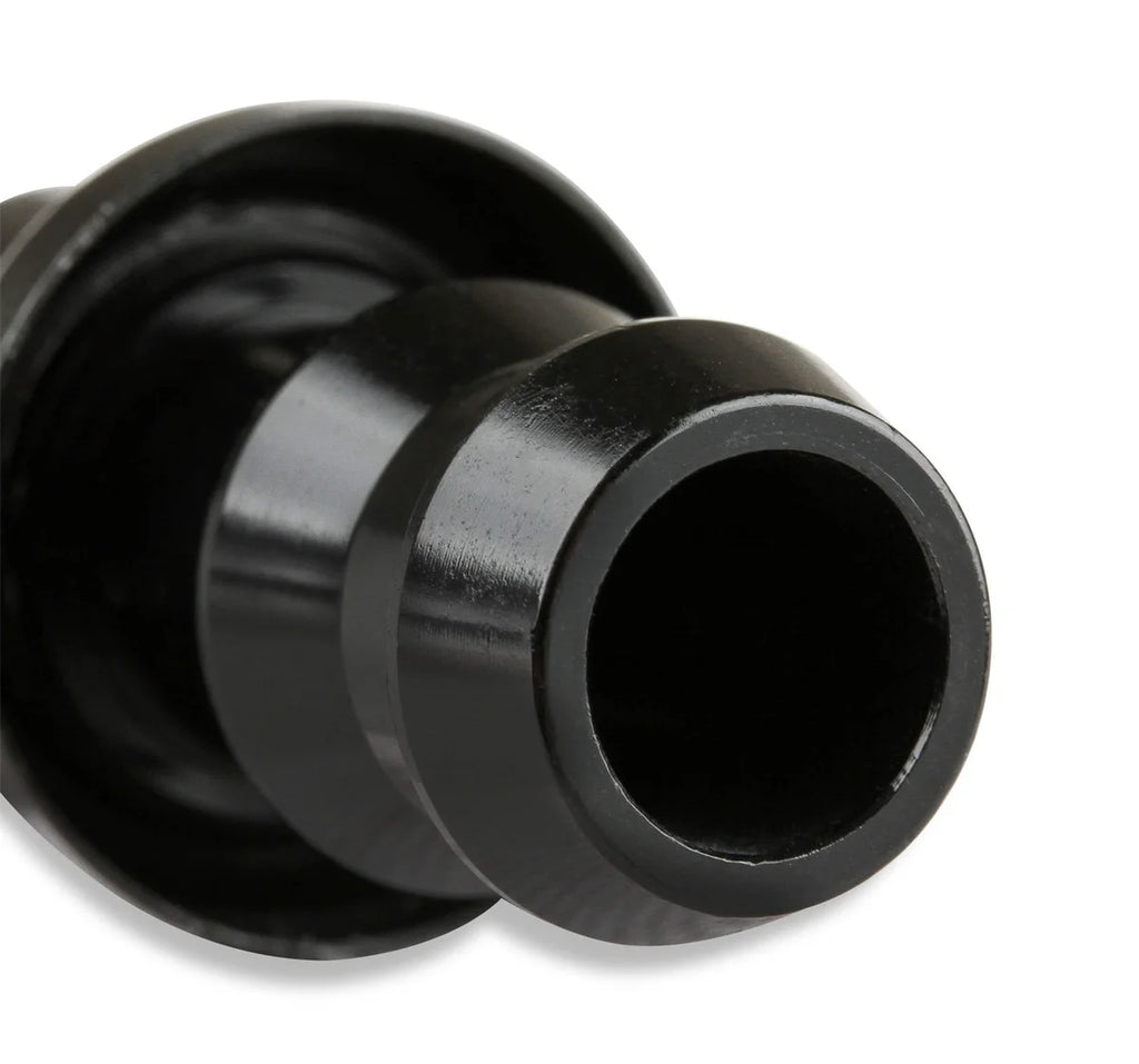 Mr Gasket Mr. Gasket -6 AN 45 Degree Push-On Hose Ends - Black 204506-BL - Side View