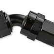 Load image into Gallery viewer, Mr Gasket Mr. Gasket -8 AN 45 Degree Swivel Hose End - Black 224508-BL - Main Product View