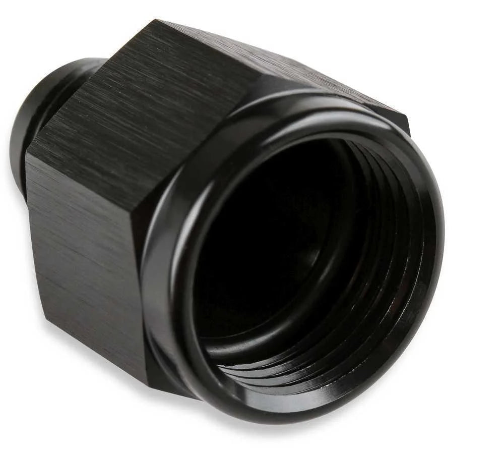 Mr Gasket Mr. Gasket -8 AN Female To -6 AN Male Flare Reducer - Black 995006-BL - Detail View
