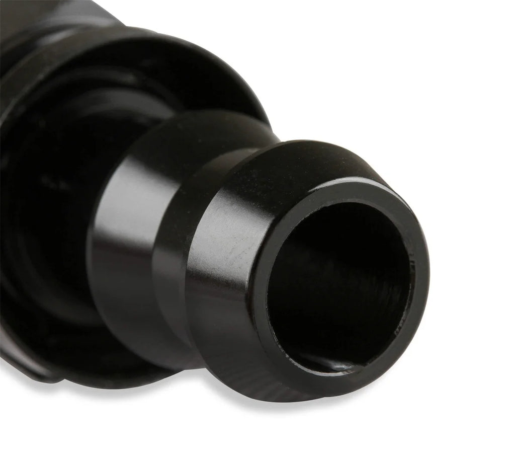 Mr Gasket Mr. Gasket -8 AN Straight Push-On Hose Ends - Black 200108-BL - Side View