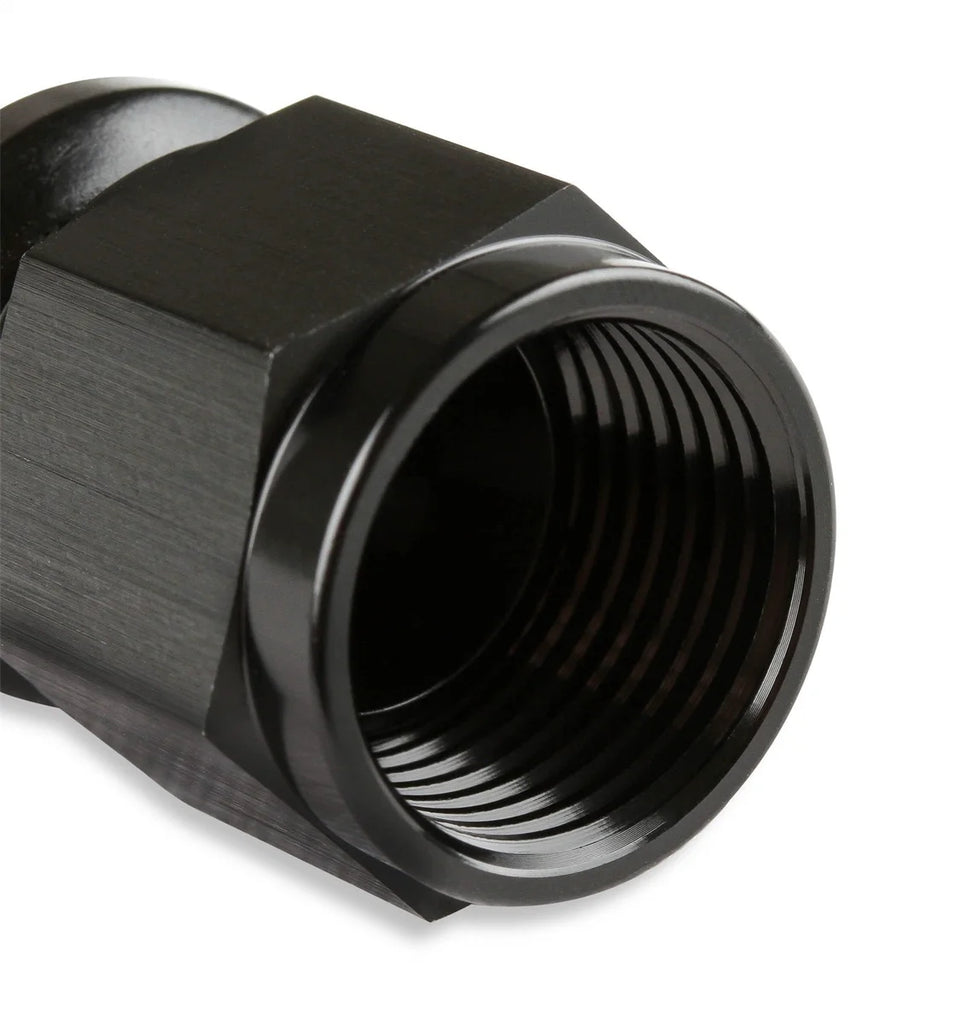 Mr Gasket Mr. Gasket -8 AN Straight Push-On Hose Ends - Black 200108-BL - Detail View