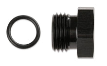 Load image into Gallery viewer, Mr Gasket Mr Gasket AN Port Plug - Hex Head - Black 481408-BL - Main Product View