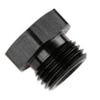 Load image into Gallery viewer, Mr Gasket Mr Gasket AN Port Plug - Hex Head - Black 481408-BL - Side View
