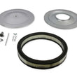 Load image into Gallery viewer, Mr Gasket Mr. Gasket Air Cleaner - 14 Inch Diameter x 2-1/4 Inch Tall - Chrome 1480 - Side View