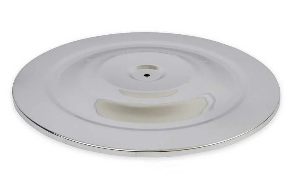 Mr Gasket Mr. Gasket Air Cleaner - 14 Inch Diameter x 2-1/4 Inch Tall - Chrome 1480 - Installation View
