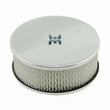 Load image into Gallery viewer, Mr Gasket Mr. Gasket Air Cleaner - 6-1/2 Inch Diameter, 2-7/16 Inch Tall - Chrome 1485 - Main Product View
