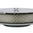 Load image into Gallery viewer, Mr Gasket Mr. Gasket Air Cleaner - 9 Inch Diameter x 2-3/4 Inch Tall - Chrome 1487 - Side View