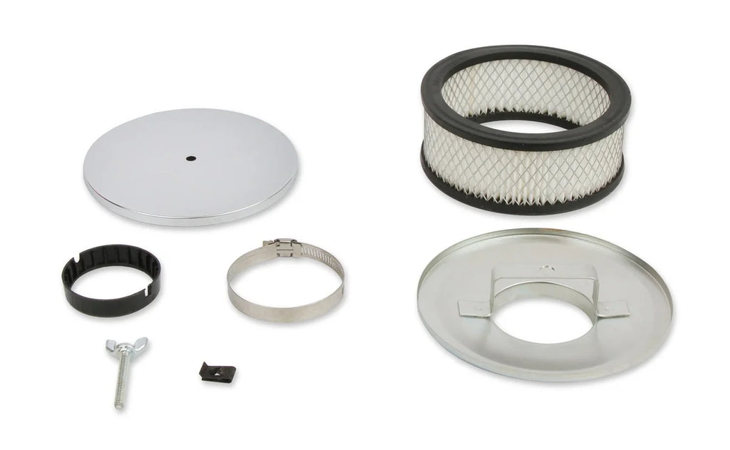 Mr Gasket Mr. Gasket Air Cleaner - Chrome 1490 - Side View