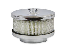 Load image into Gallery viewer, Mr Gasket Mr. Gasket Air Cleaner - Deep Dish - 4 Inch x 2 Inch - Chrome 4354 - Side View