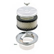 Load image into Gallery viewer, Mr Gasket Mr. Gasket Air Cleaner - Deep Dish - 4 Inch x 2 Inch - Chrome 4354 - Back View