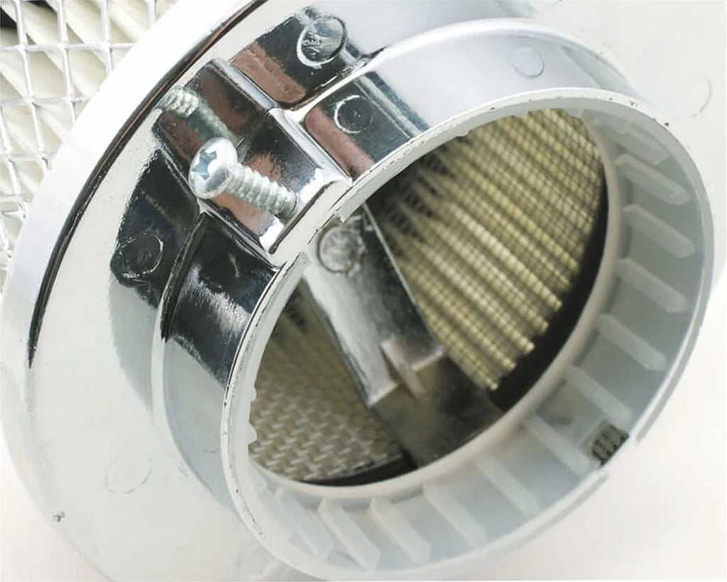 Mr Gasket Mr. Gasket Air Cleaner - Deep Dish - 4 Inch x 2 Inch - Chrome 4354 - Installation View