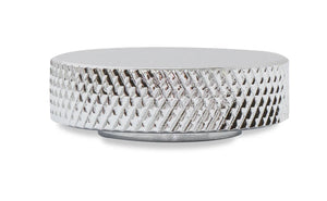 Mr Gasket Mr. Gasket Air Cleaner Nut - 1/4-10 - Chrome Steel, Knurled 5327G - Side View