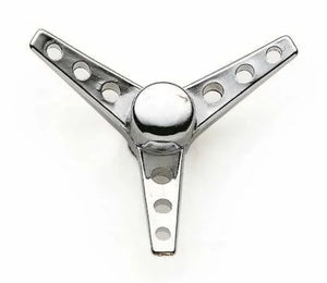 Mr Gasket Mr. Gasket Air Cleaner Wing Nut - Tri-Bar - Chrome 9868 - Main Product View