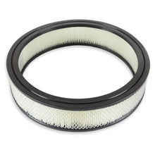 Load image into Gallery viewer, Mr Gasket Mr. Gasket Air Filter - 14 Inch x 3 Inch - Replacement - White 6403 - Side View