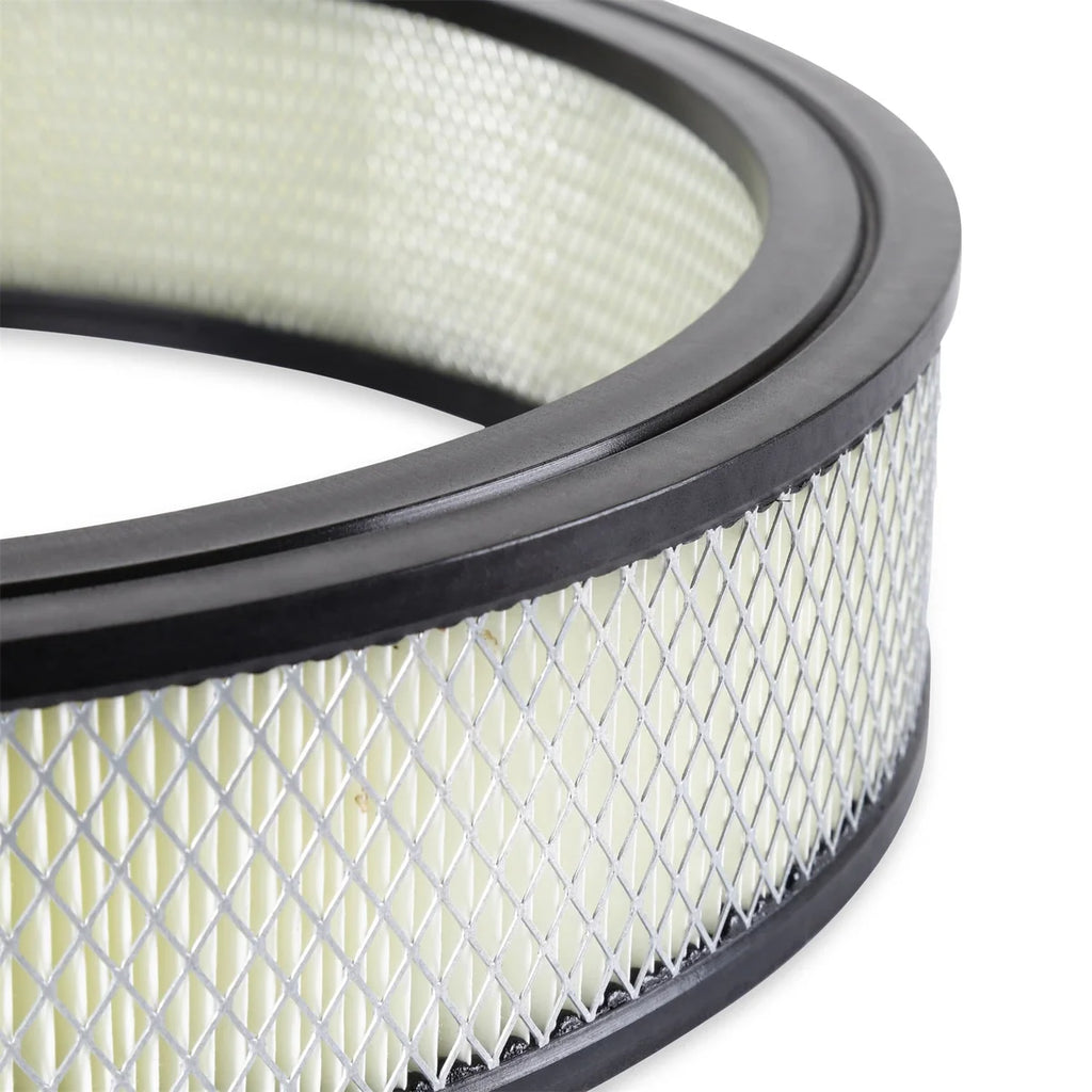 Mr Gasket Mr. Gasket Air Filter - 14 Inch x 3 Inch - Replacement - White 6403 - Installation View