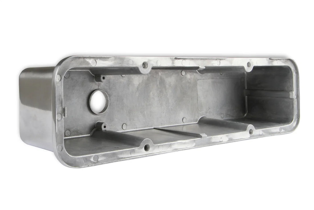 Mr Gasket Mr. Gasket Aluminum Tall-Style Valve Covers - Polished 6854 - Side View