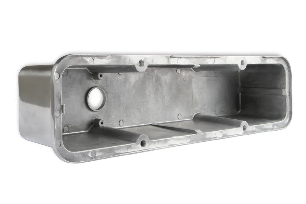 Mr Gasket Mr. Gasket Aluminum Tall-Style Valve Covers - Polished 6854 - Side View